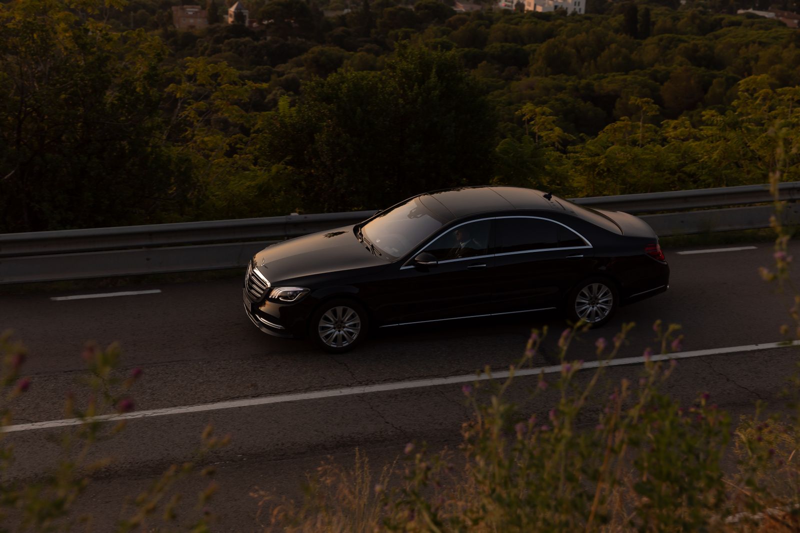 Luxury sedan showcase